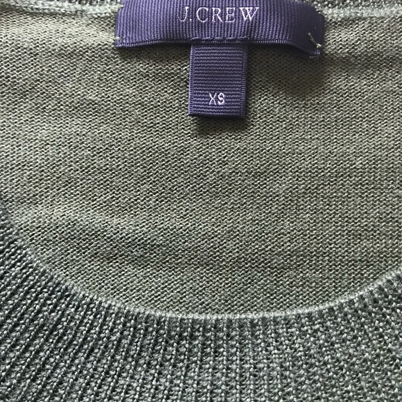 J. Crew OLIVE GREEN Wool Tunic Sweater💜 - Picture 5 of 5